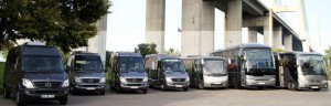 Varios tipos de autocarros de 18 a 53 lugares